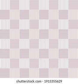 Stripes. Mosaic with geometric shapes. Seamless pattern. Design with manual hatching. Textile. Ethnic boho ornament. Vector illustration for web design or print.