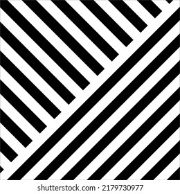 Patrón de motivos de franjas en blanco negro. Decoración de interiores, exteriores, alfombras, textiles, prendas de vestir, tela, seda, mosaico, plástico, papel, envuelto, tapicería, almohada, sofá, fondo, etc. Vector 