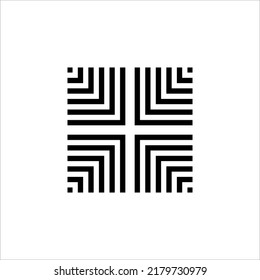 Stripes Motifs Pattern in Black White. Decoration for Interior, Exterior, Carpet, Textile, Garment, Cloth, Silk, Tile, Plastic, Paper, Wrapping, Wallpaper, Pillow, sofa, Background, Ect. Vector 
