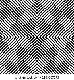 Stripes Motifs Pattern in Black White. Decoration for Interior, Exterior, Carpet, Textile, Garment, Cloth, Silk, Tile, Plastic, Paper, Wrapping, Wallpaper, Pillow, sofa, Background, Ect. Vector 