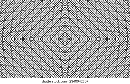 Stripes Motifs Pattern in Black White. Decoration for Interior, Exterior, Carpet, Textile, Garment, Cloth, Silk, Tile, Plastic, Paper, Wrapping, Wallpaper, Pillow, sofa, Background, Ect. Vector 