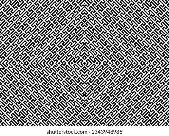 Stripes Motifs Pattern in Black White. Decoration for Interior, Exterior, Carpet, Textile, Garment, Cloth, Silk, Tile, Plastic, Paper, Wrapping, Wallpaper, Pillow, sofa, Background, Ect. Vector 