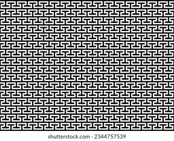 Stripes Motifs Pattern in Black White. Decoration for Interior, Exterior, Carpet, Textile, Garment, Cloth, Silk, Tile, Plastic, Paper, Wrapping, Wallpaper, Pillow, sofa, Background, Ect. Vector 