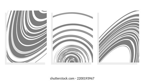 stripes in motion, abstract black and white background