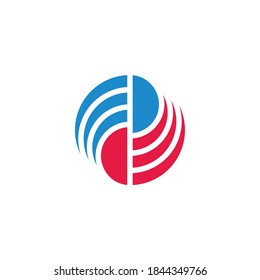 stripes motion curves object symbol logo vector