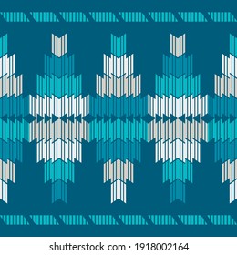 Stripes. Navajo mosaic rug with traditional folk geometric pattern. Native American Indian blanket. Aztec elements. Mayan ornament. Seamless background. Vector illustration for web design or print.