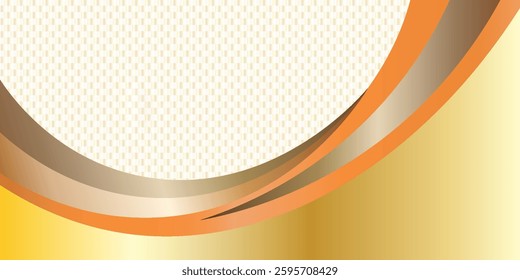 Stripes on golden and gradient background. soft backdrop and modern style. geometric shape patte