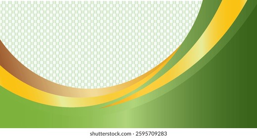 Stripes on green and gradient background. soft backdrop and modern style. geometric shape patte