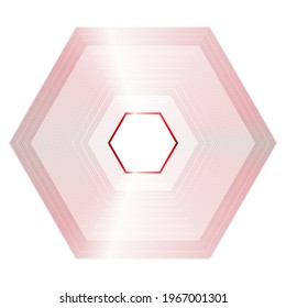 Streifen auf weißem Hintergrund, die ein geometrisches Muster bilden