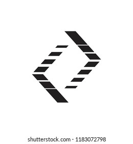 stripes opposite arrows symbol vector