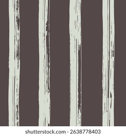 Stripes painted with dry brushstrokes in a simple minimalist pattern in colors of black and off white. Seamless vector pattern. Great for home decor, fabric, wallpaper, gift wrap, stationery, packing.