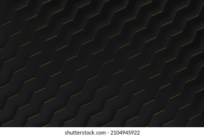 Stripes papercut abstract pattern. Gradient black and gray color background. Paper layers. Vector Design layout of shape paper cut. Motion Curved Line.
