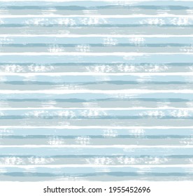 Stripes pattern, baby blue striped seamless vector background, navy brush strokes. pastel  grunge stripes, watercolor paintbrush line