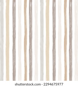 Stripes pattern, ocher striped seamless vector background, watercolor paintbrush lines, textured brush lines textile. shabby grunge stripes