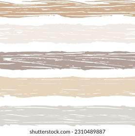 Stripes pattern, ocher striped seamless vector background, watercolor paintbrush lines, textured brush lines textile. shabby grunge stripes