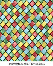 stripes pattern on multicolor background