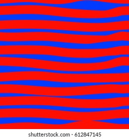 Stripes pattern. red and bright blue vector. 