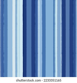 Stripes pattern, sea blue striped seamless vector background, navy brush strokes. pastel grunge stripes, watercolor paintbrush line