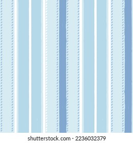 Stripes pattern, sea blue striped seamless vector background, navy brush strokes. pastel grunge stripes, watercolor paintbrush line