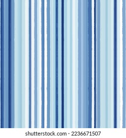 Stripes pattern, sea blue striped seamless vector background, navy brush strokes. pastel grunge stripes, watercolor paintbrush line