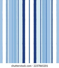 Stripes pattern, sea blue striped seamless vector background, navy brush strokes. pastel grunge stripes, watercolor paintbrush line