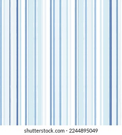 Stripes pattern, sea blue striped seamless vector background, navy brush strokes. pastel grunge stripes, watercolor paintbrush line