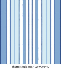 Stripes pattern, sea blue striped seamless vector background, navy brush strokes. pastel grunge stripes, watercolor paintbrush line