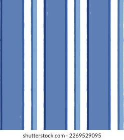 Stripes pattern, sea blue striped seamless vector background, navy brush strokes. pastel grunge stripes, watercolor paintbrush line