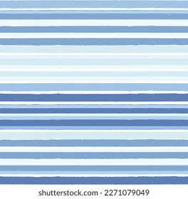 Stripes pattern, sea blue striped seamless vector background, navy brush strokes. pastel grunge stripes, watercolor paintbrush line
