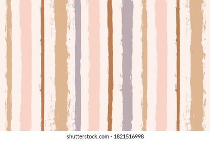 Stripes pattern. Seamless vector striped background. Pastel paint brush strokes. soft graphic stripes, paintbrush line print. texture lines backdrop