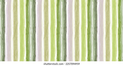 Stripes pattern, spring green striped seamless vector background, grass brush strokes. pastel grunge stripes, watercolor paintbrush line