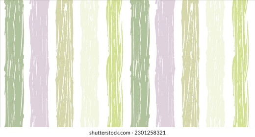 Stripes pattern, spring green striped seamless vector background, grass brush strokes. pastel grunge stripes, watercolor paintbrush line