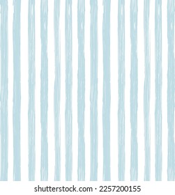 Stripes pattern, summer blue striped seamless vector background, navy brush strokes. pastel grunge stripes, watercolor paintbrush line