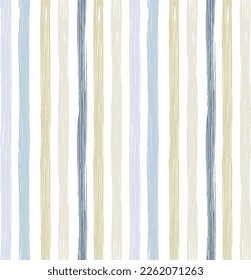 Stripes pattern, summer striped seamless vector background, watercolor paintbrush lines, textured brush lines textile. shabby grunge stripes