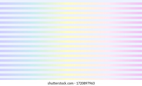 Stripes pattern vector backdrop. Soft colorful background with gradient pastel color palette. Horizontal lines. Illustration for banner, presentation template, wallpaper, text place and social media.