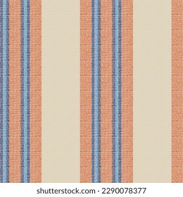 Stripes pattern vector. Striped background. Stripe seamless texture fabric. Geometric lines design textile.orange,blue,cream texture background pattern design.spring summer Stripe pattern.