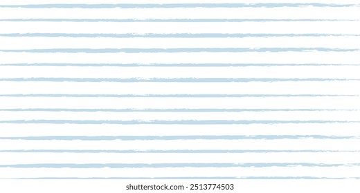 Streifen Muster, Aquarell Pinsel Linien, Sommer blau gestreiften nahtlosen Vektorhintergrund, Marine Pinsel Grunge Streifen.