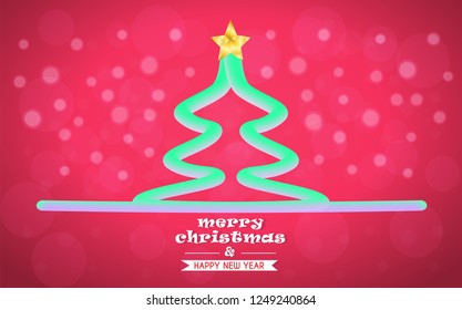 Stripes a pine tree and the celebration of the festival is Christmas And the decorative and colorful and used as the background.
