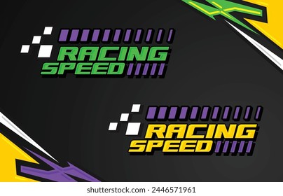 Stripes Racing decals for tuning Vector Template