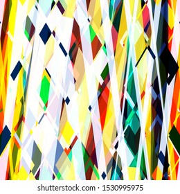 Stripes and rhombus. Colorful seamless texture. Abstract vector background for web page, banners backdrop, fabric, home decor, wrapping