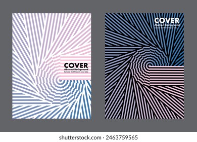 The stripes rotate in circles with gradient colors, abstract background vector geometric graphic design for cover wallpaper business website annual report, layout template, lines pattern 