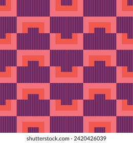 Stripes seamless pattern. Abstract geometric print in bright colors. Perfect for home decor. 