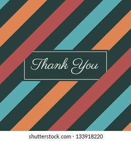 stripes seamless pattern background vector, thank you card