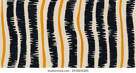 Stripes seamless pattern. Ikat ethnic tribal, handmade seamless wallpaper. Ethnic Ikat abstract background art. llustration for greeting cards, printing and other design project.