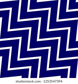 stripes seamless pattern vector illustration with blue and white colors. Vintage optical illusion background.