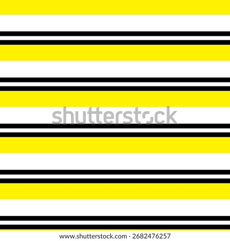 Stripes Seamless Pattern With Yellow and Black Color Vector