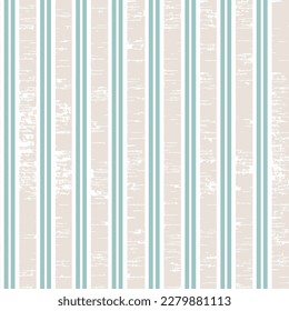 Stripes seamless turquoise and light grey background. Thin hand drawn uneven line pattern. Vertical striped abstract template. Cute streaks texture. Scandinavian style vector textile, wall design