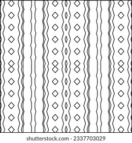 Stripes shapes. Simple line pattern. Black and white pattern. Minimalistic background for web page, textures, card, poster, fabric, textile.