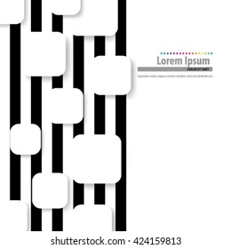 Stripes and Squares Layout/Design Cover Background