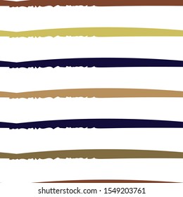 Stripes Summer Motif. Modern Seamless Pattern. Abstract Shape Brush Line. Trending Seamless Pattern Vector Background. Watercolor Hand Drawn Textures Stripy Strokes. Summer Bright Stripes, Brushes.